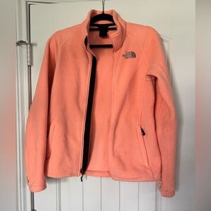 The North Face Women's Neon Peach Fleece Jacket size S